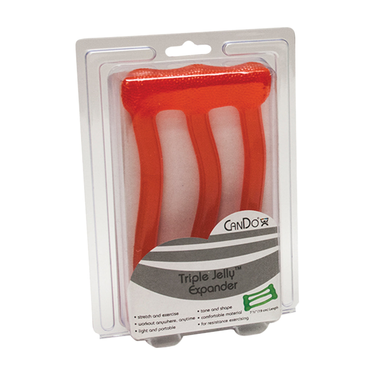 CanDo Jelly Expander Triple Exerciser - red - light