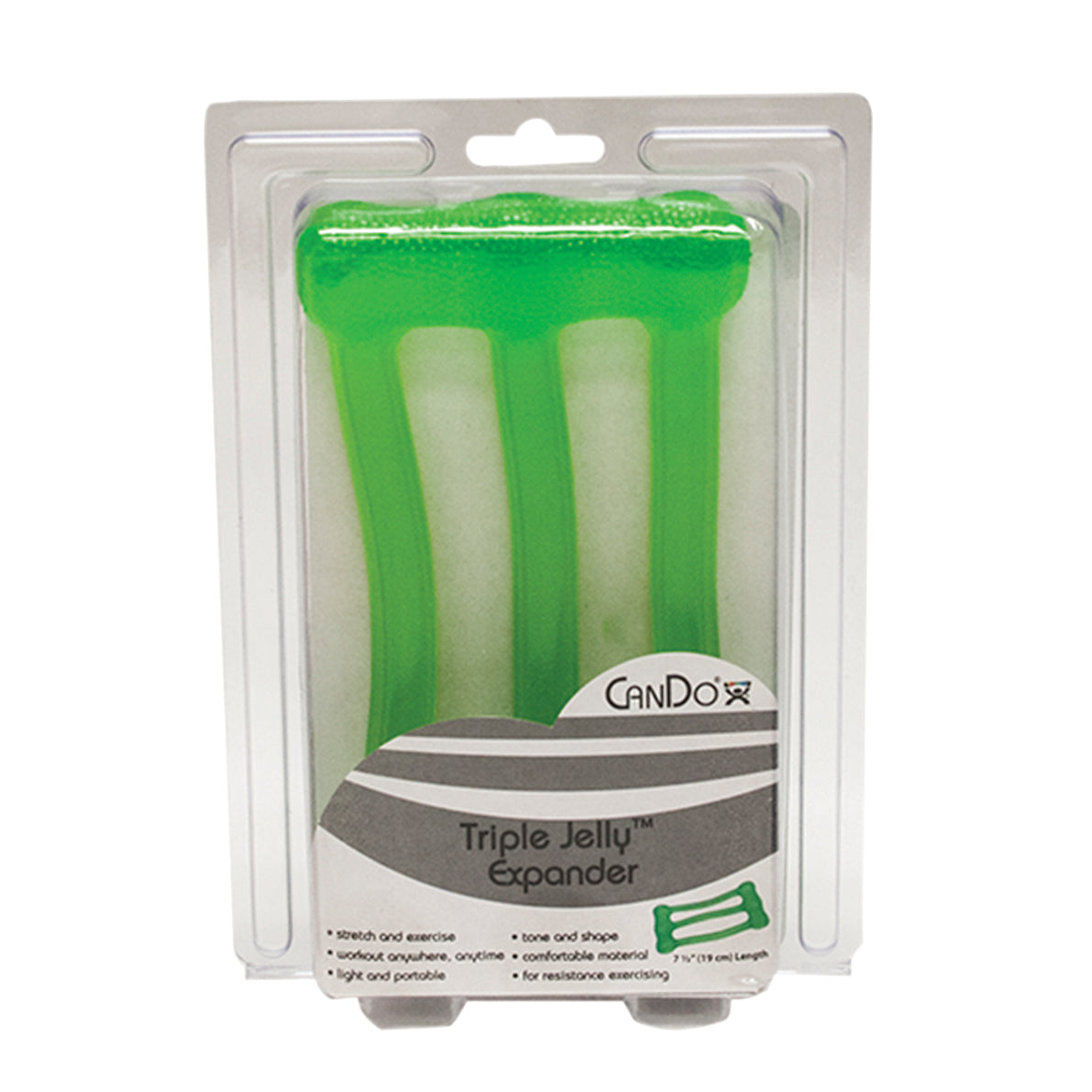 CanDo Jelly Expander Triple Exerciser - green - medium