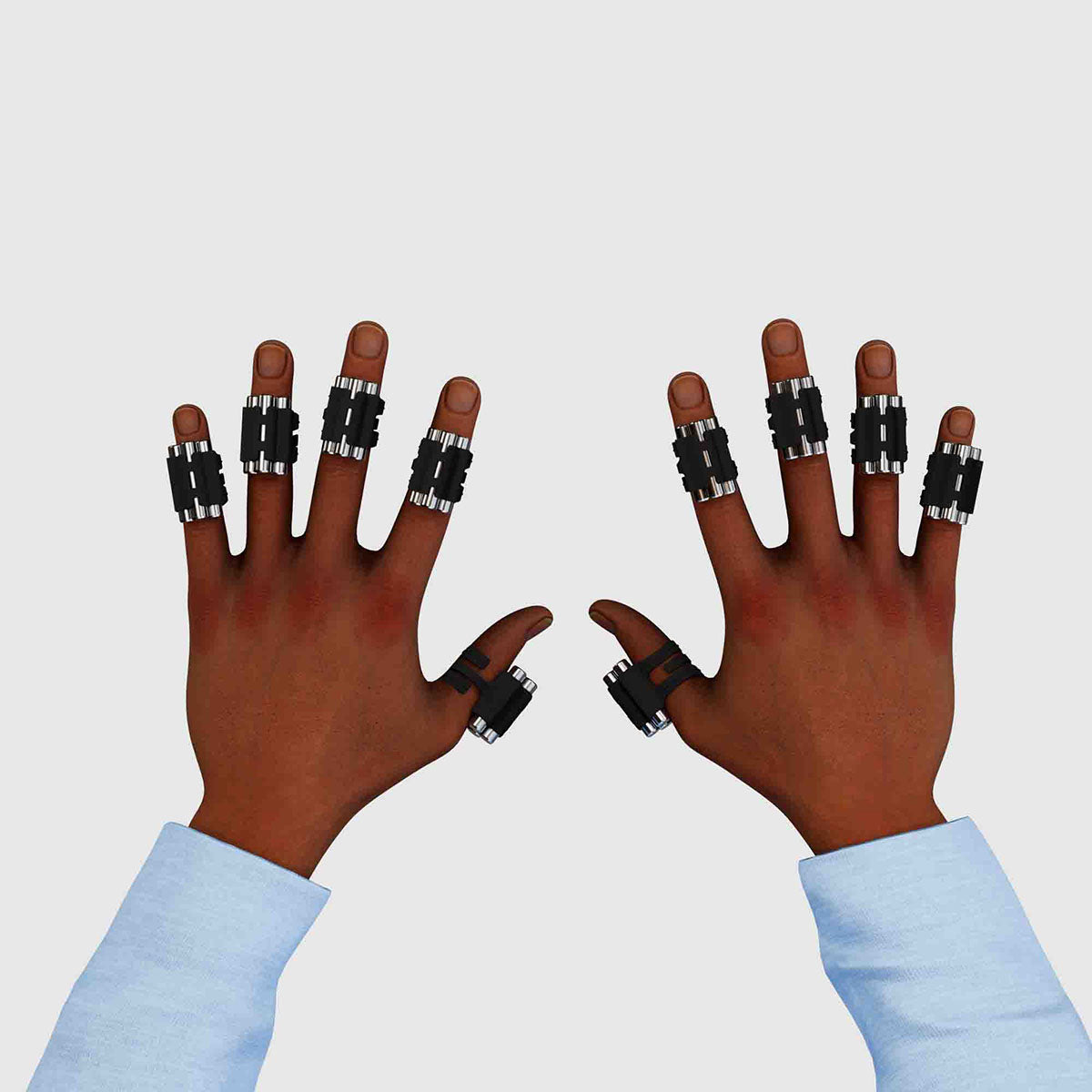 FingerWeights, 10-Finger Set, Black