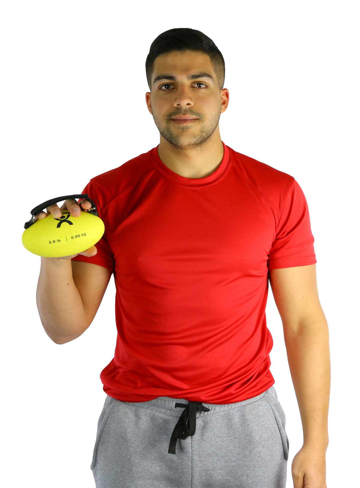 CanDo Handy Grip weight ball - 2 lb - Yellow
