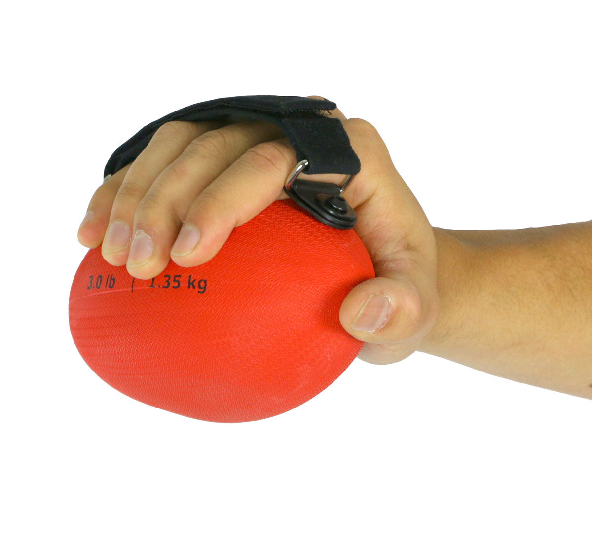CanDo Handy Grip weight ball - 3 lb - Red