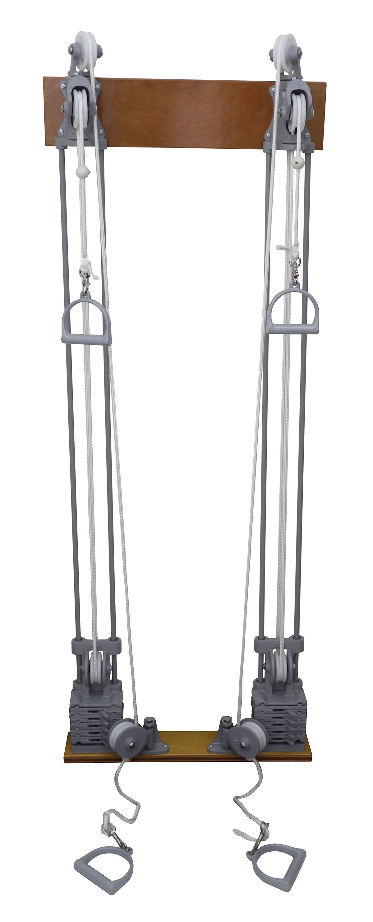 Chest Weight Pulley System - Dual handle (lower, mid) - two towers - 10 x 2.2 lb weights