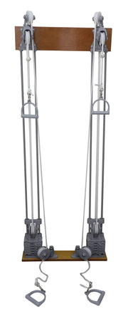 Chest Weight Pulley System - Dual handle (lower, mid) - two towers - 10 x 2.2 lb weights