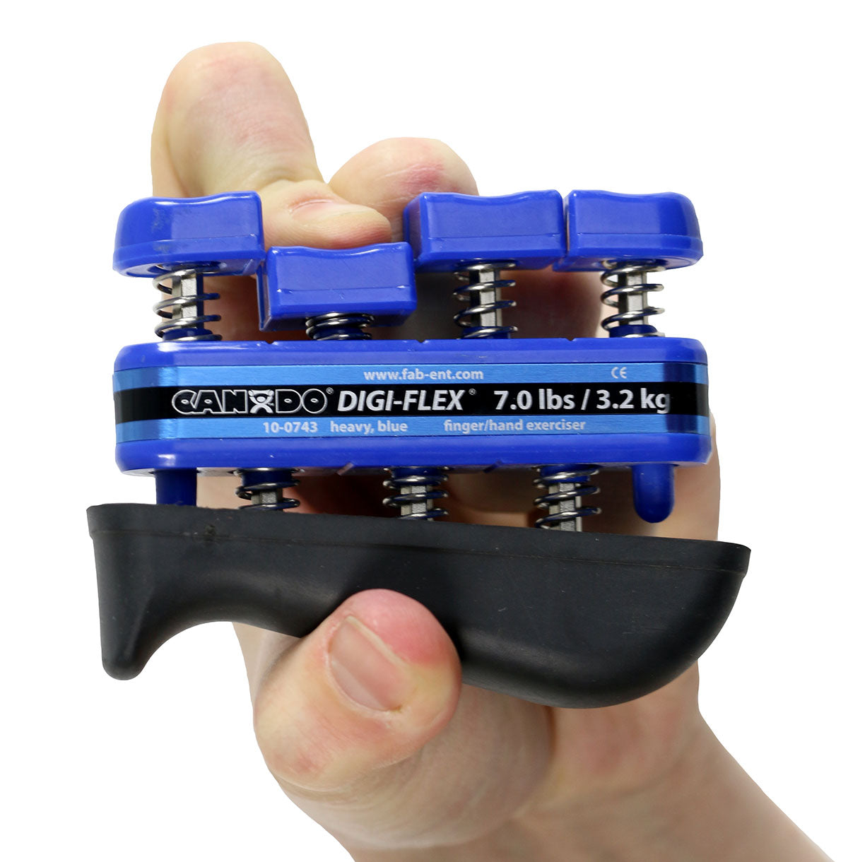CanDo Digi-Flex hand exerciser - Blue, heavy - Finger (7.0 lb) / hand (23.0 lb)