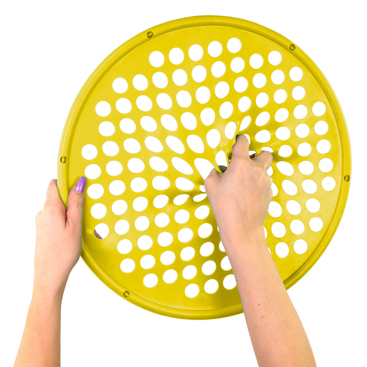 CanDo Hand Exercise Web - Low Powder - 14" Diameter - Yellow - X-light