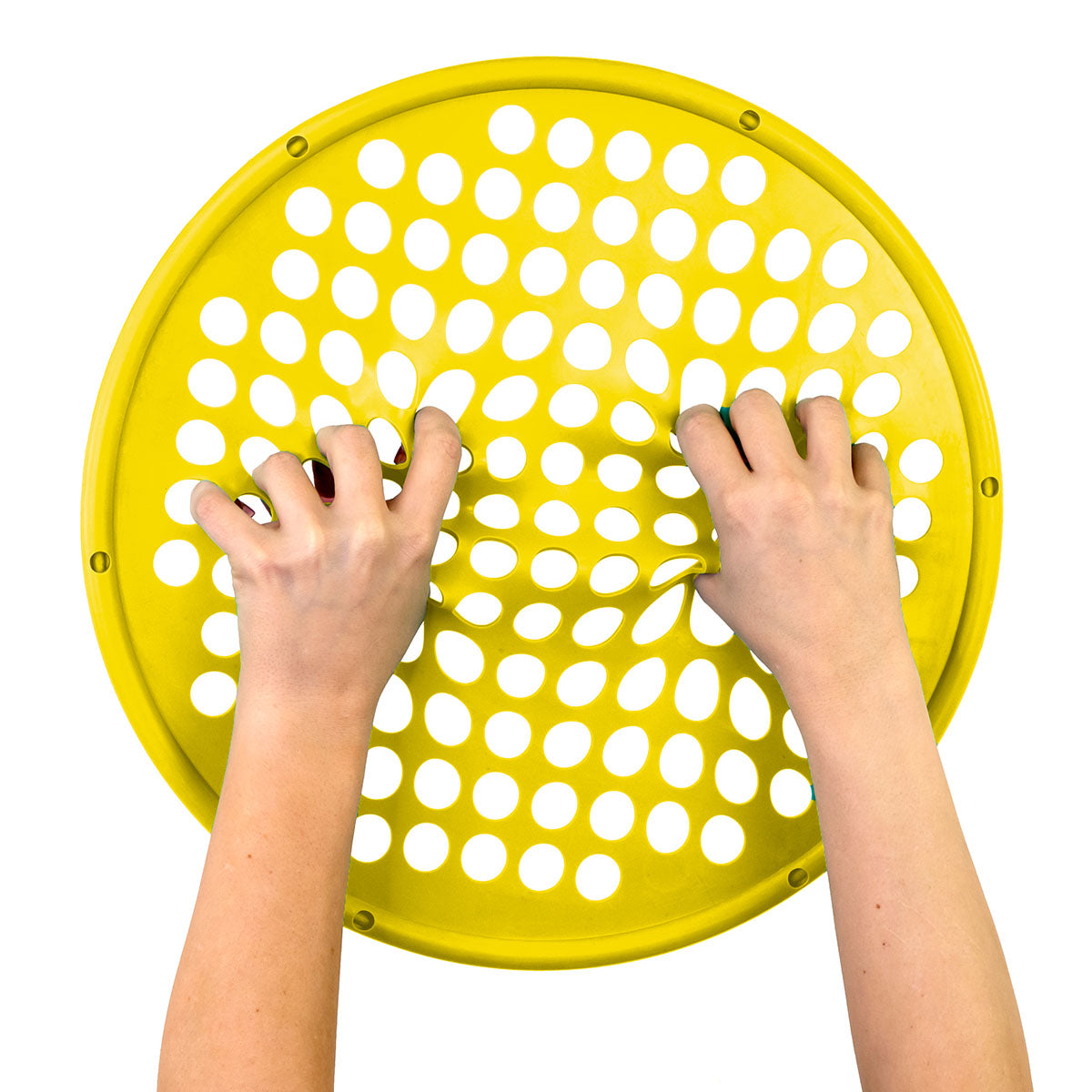 CanDo Hand Exercise Web - Low Powder - 14" Diameter - Yellow - X-light