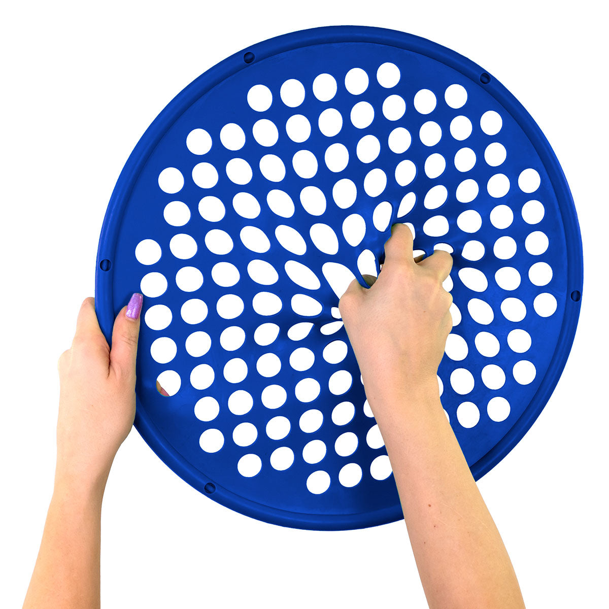 CanDo Hand Exercise Web - Low Powder - 14" Diameter - Blue - Heavy