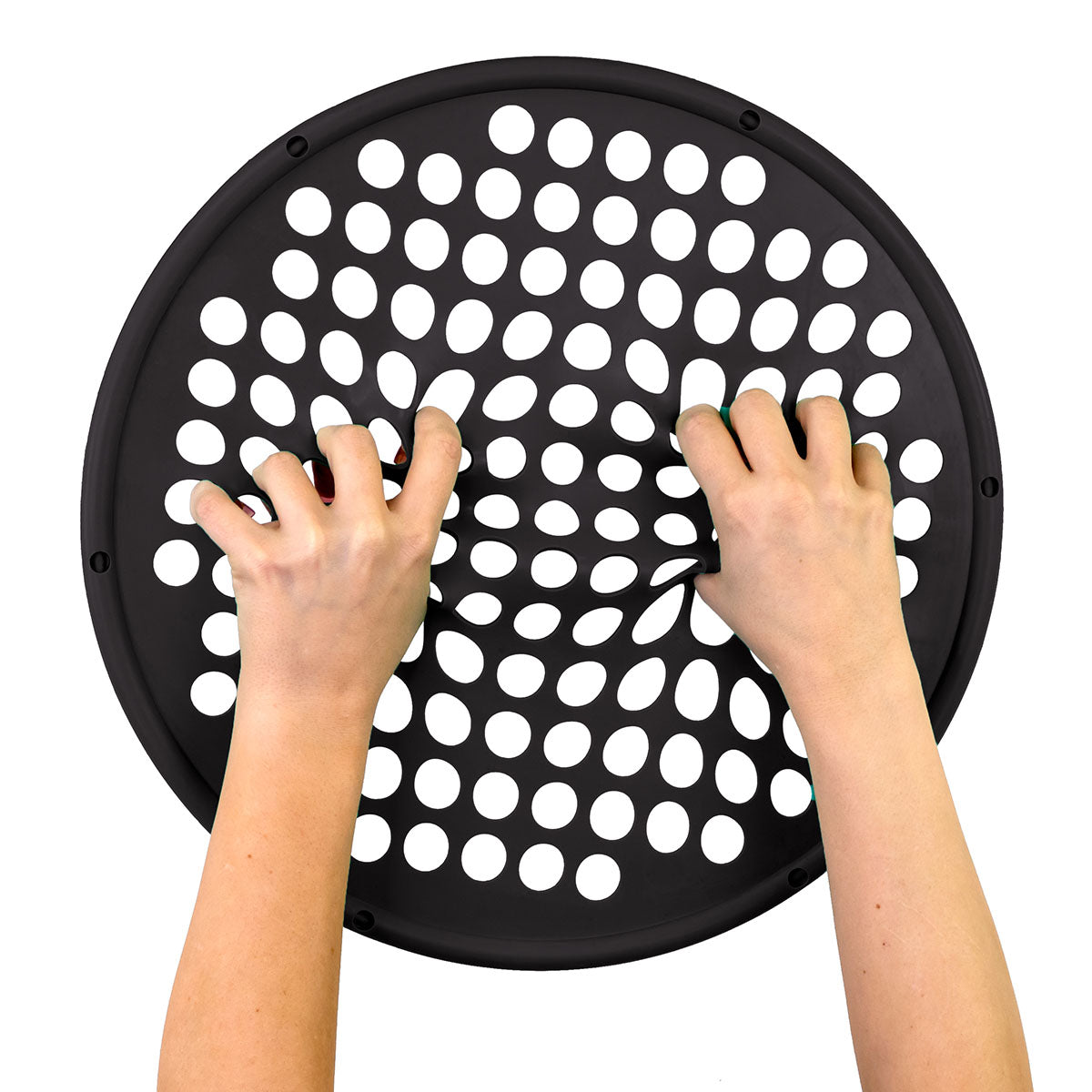 CanDo Hand Exercise Web - Low Powder - 14" Diameter - Black - X-Heavy
