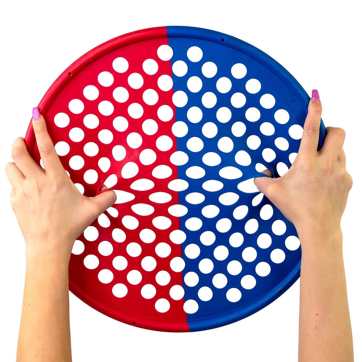 CanDo Hand Exercise Web - Low Powder - 14" Diameter - multi-resistance, Red/Blue
