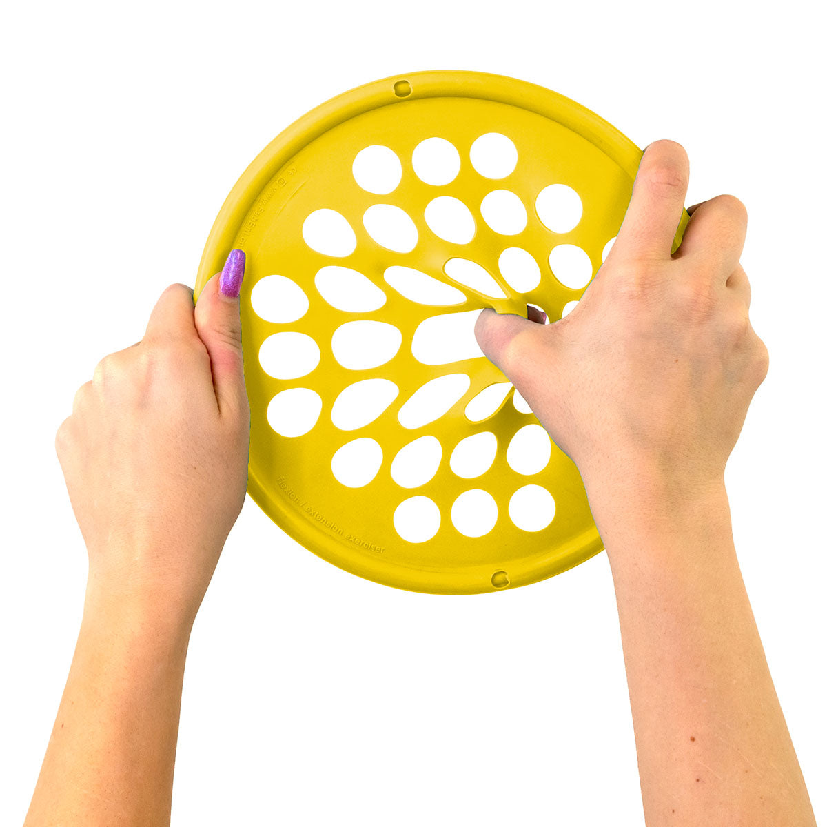 CanDo Hand Exercise Web - Latex Free - 7" Diameter - Yellow - X-light