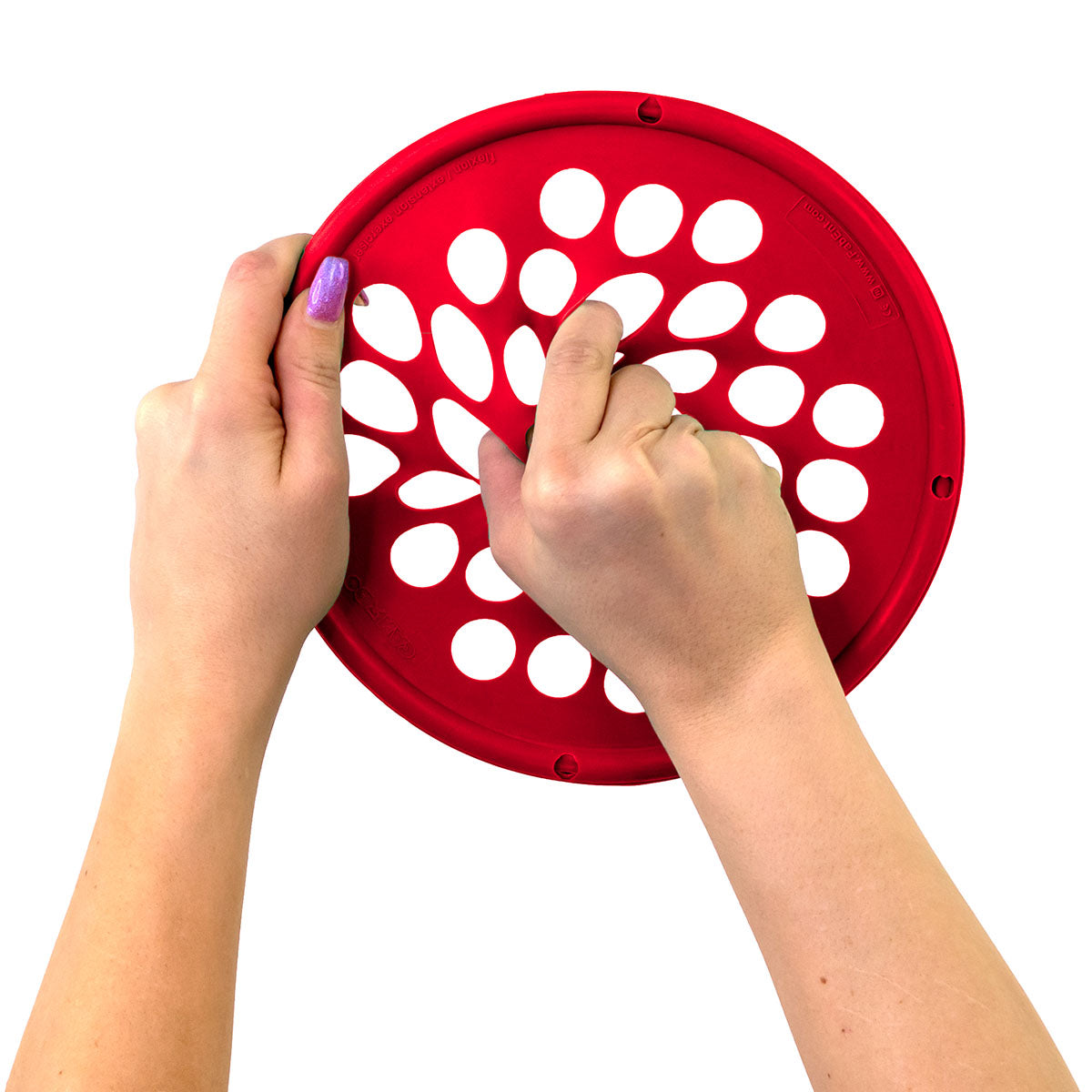 CanDo Hand Exercise Web - Latex Free - 7" Diameter - Red - Light