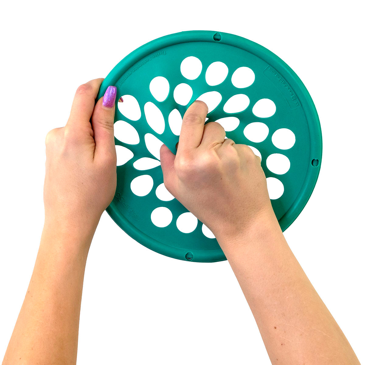 CanDo Hand Exercise Web - Latex Free - 7" Diameter - Green - Medium