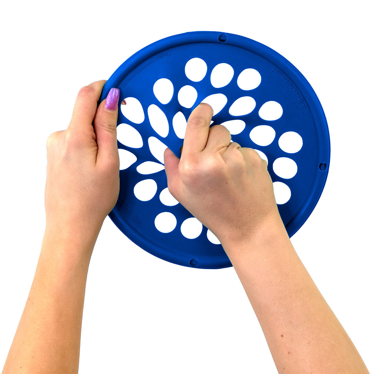 CanDo Hand Exercise Web - Latex Free - 7" Diameter - Blue - Heavy