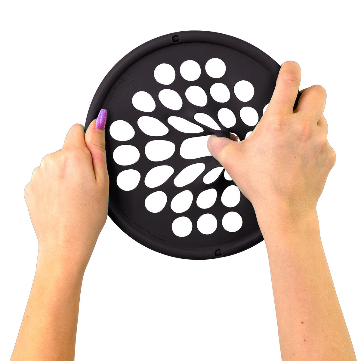 CanDo Hand Exercise Web - Latex Free - 7" Diameter - Black - X-Heavy