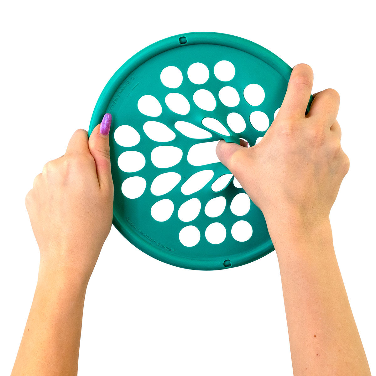 CanDo Hand Exercise Web - Latex Free - 7" Diameter - 6-piece set (tan, yellow, red, green, blue, black)