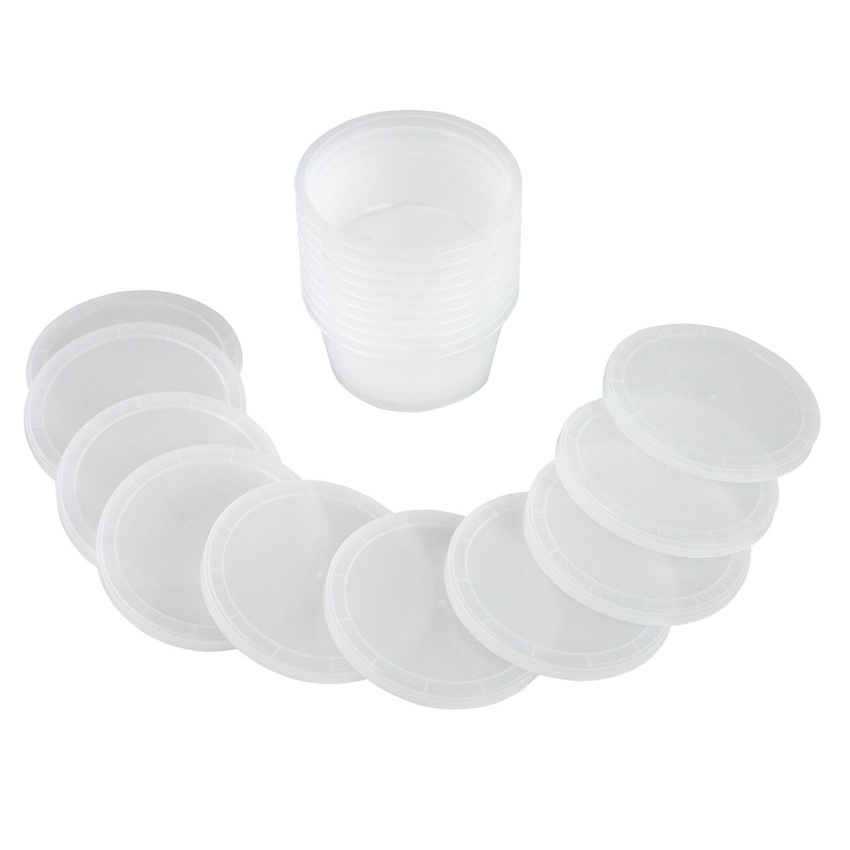 Theraputty Exercise Putty Containers and Lids, 2 oz and 3 oz putty ONLY, Pack of 10