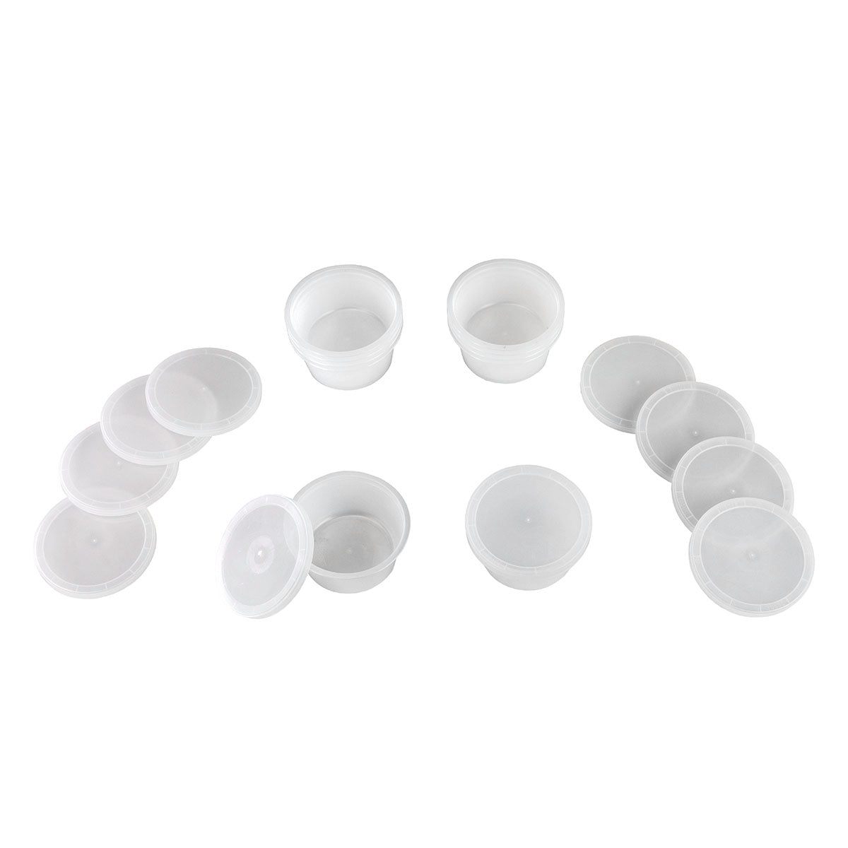 Theraputty Exercise Putty Containers and Lids, 2 oz and 3 oz putty ONLY, Pack of 10
