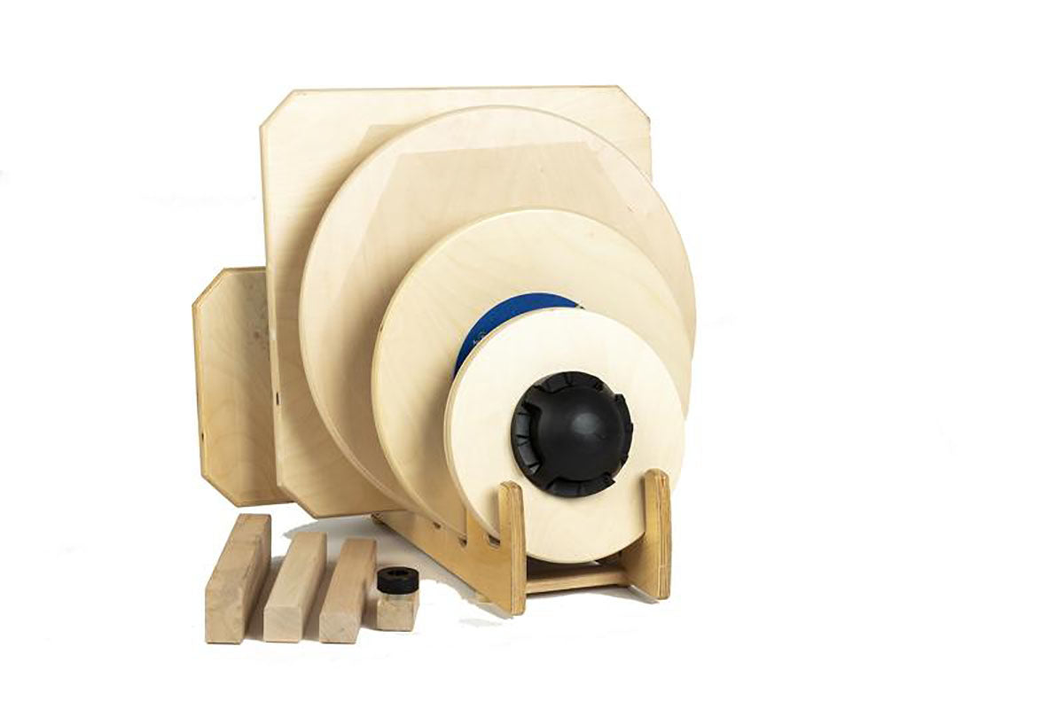 Wobble board set, 16" and 20" round board, 20" square board, with stand