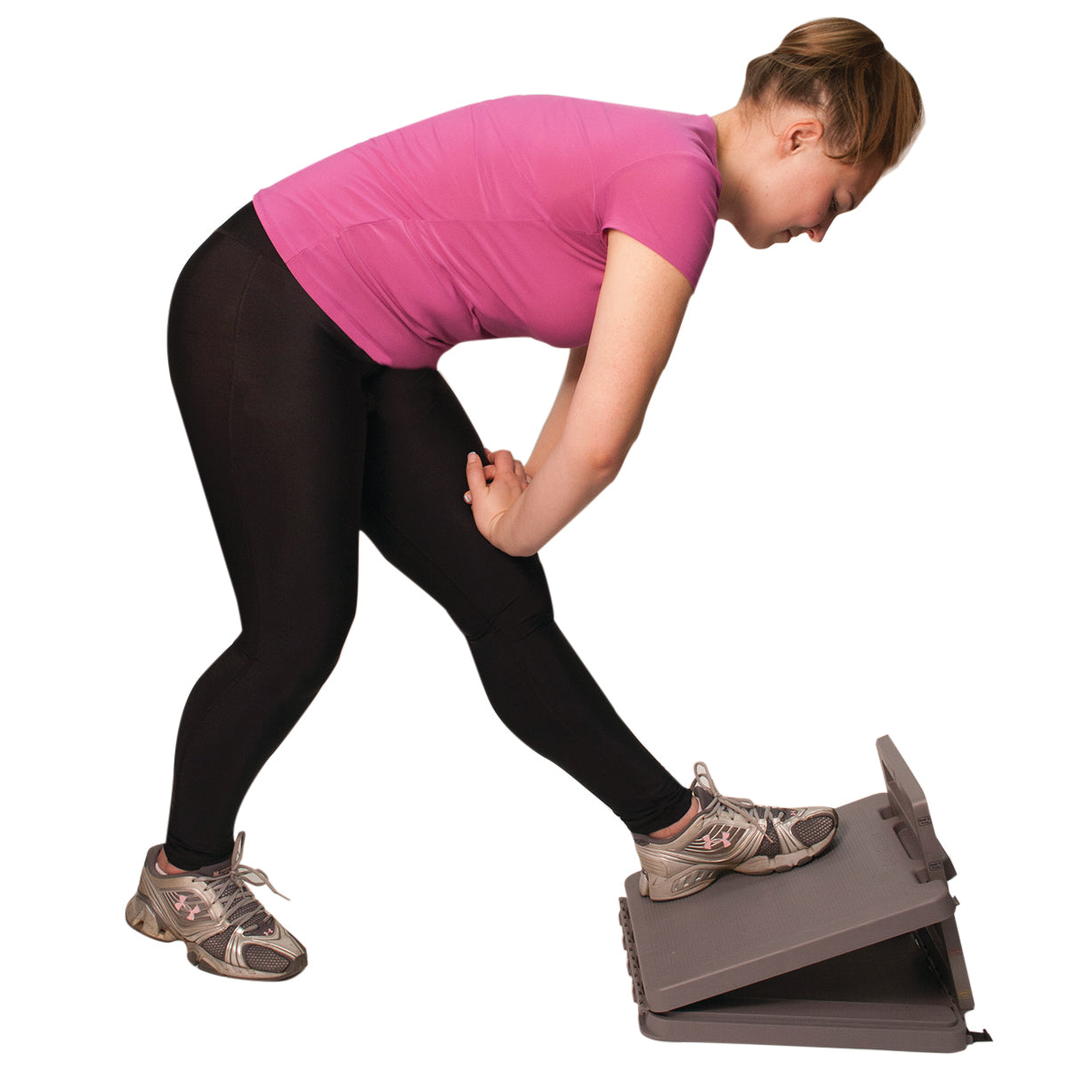 FabStretch 4-Level Incline Board - Heavy Duty Plastic - 5, 15, 25, 35 Degree Elevation - 14" x 14" Surface