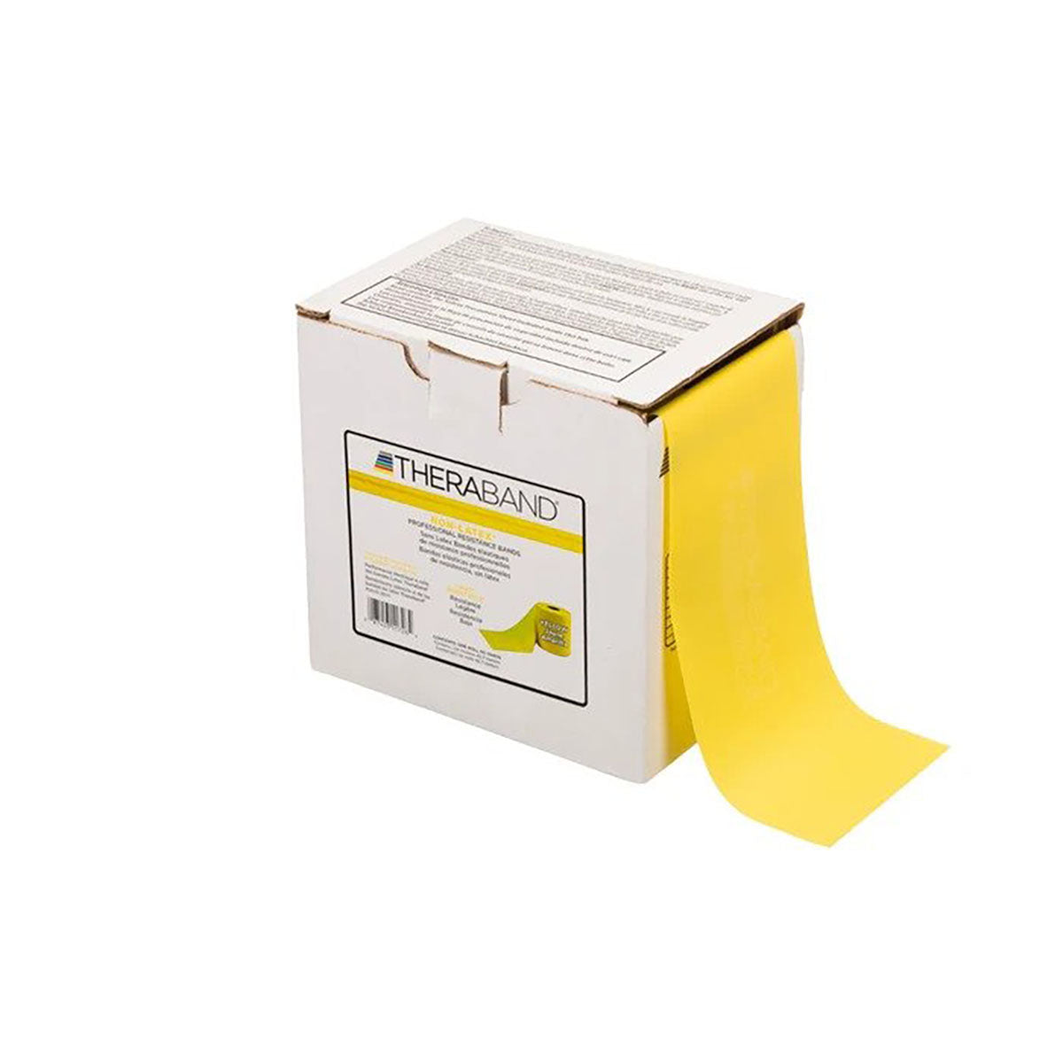 TheraBand exercise band - latex free - Twin-Pak 100 yards - Yellow - thin (2, 50-yd boxes)