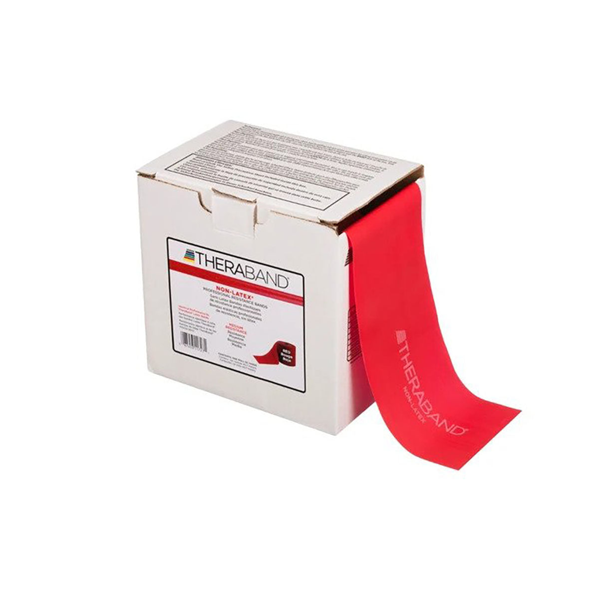 TheraBand exercise band - latex free - Twin-Pak 100 yards - Red - medium (2, 50-yd boxes)