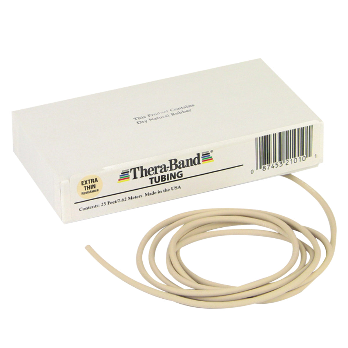 TheraBand exercise tubing - 25' roll - Tan - extra thin