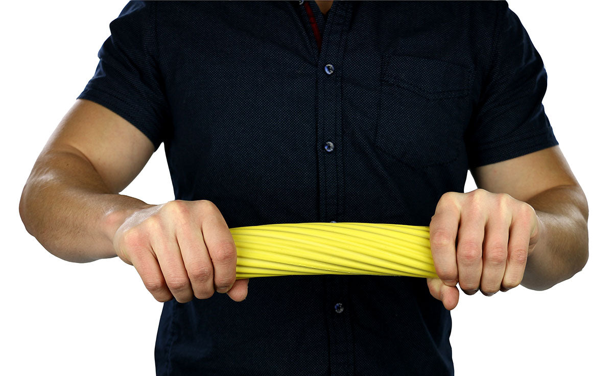 CanDo Twist-n-Bend Flexible Exercise Bar - 12" - Yellow - X-light