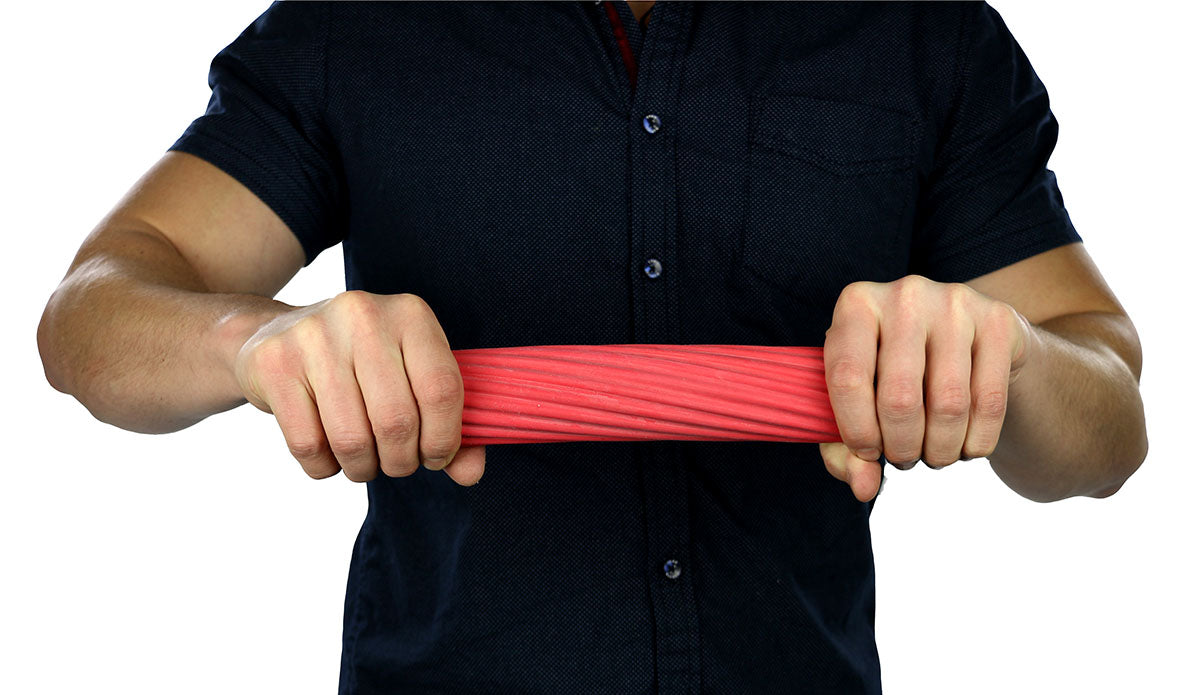 CanDo Twist-n-Bend Flexible Exercise Bar - 12" - Red - Light