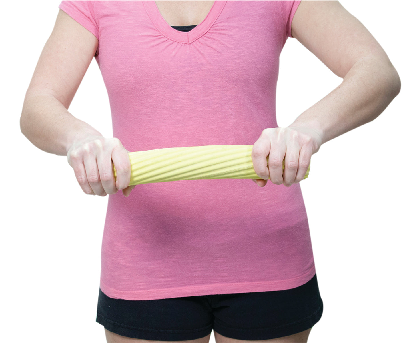 CanDo Twist-n-Bend Flexible Exercise Bar - 12" - Yellow - X-light (set of 10)