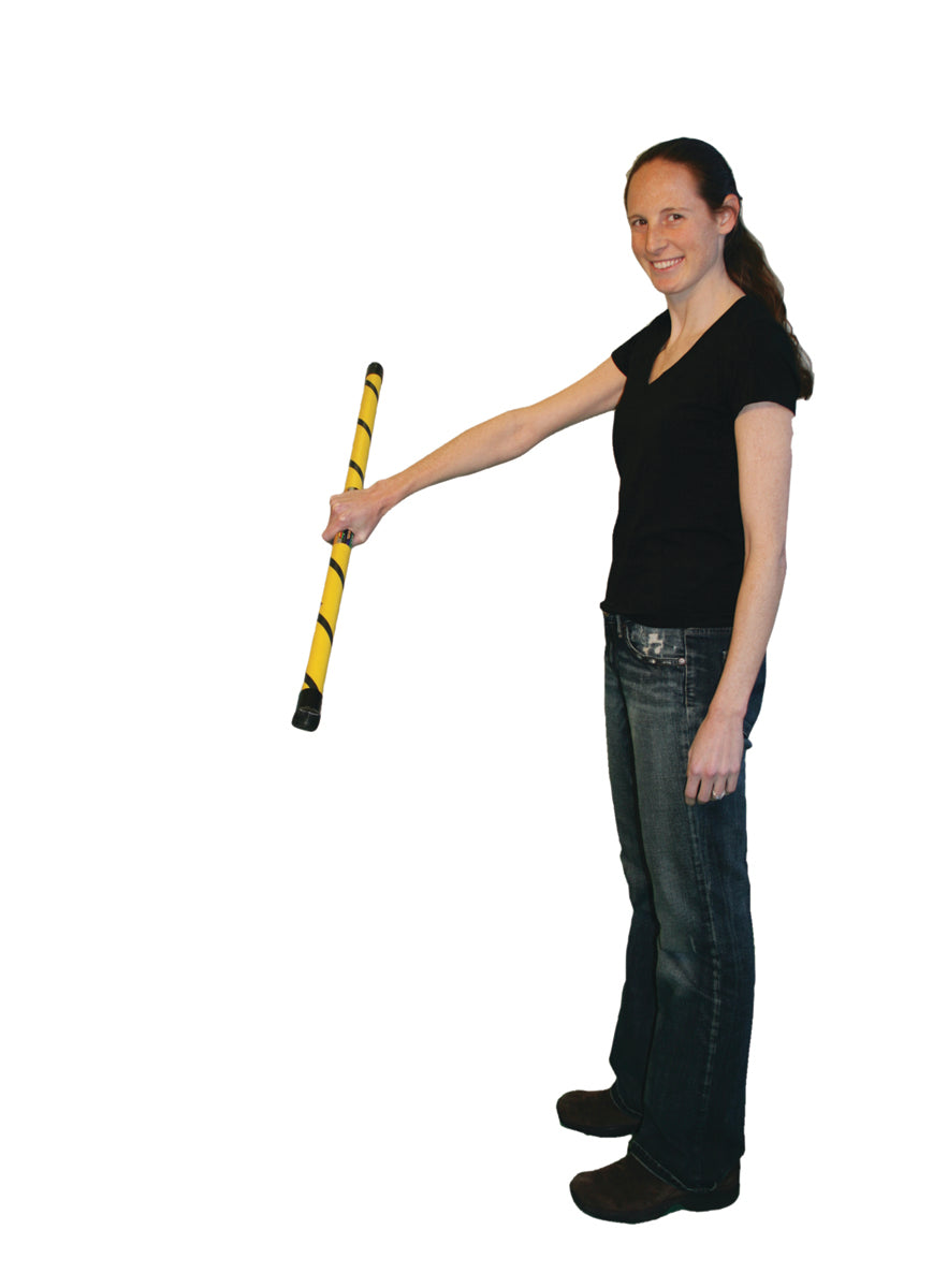 CanDo Slim WaTE Bar, Yellow Stripe, 2.5 lbs.