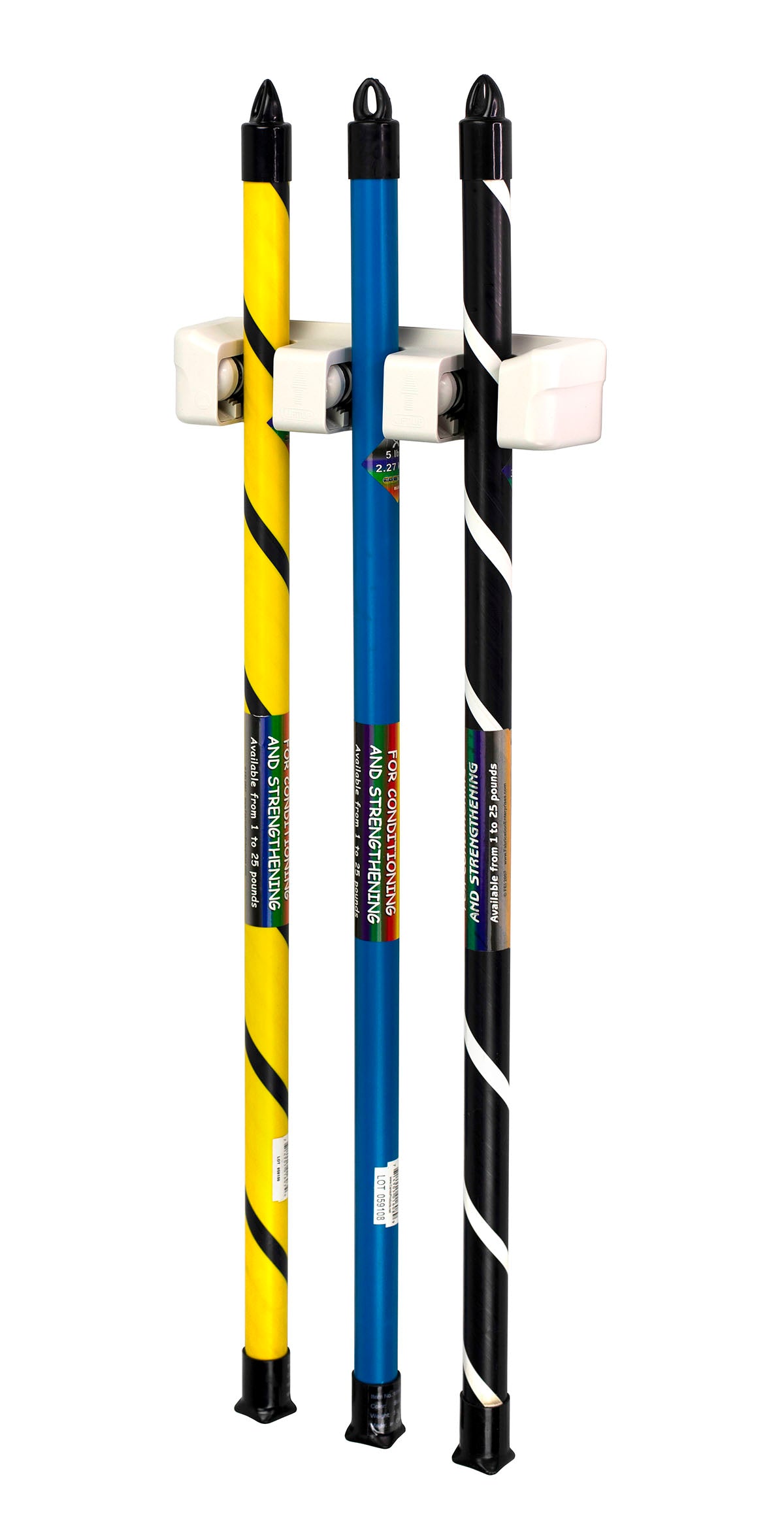 CanDo WaTE Bar, Accessory, 3 Bar Vertical Wall Rack
