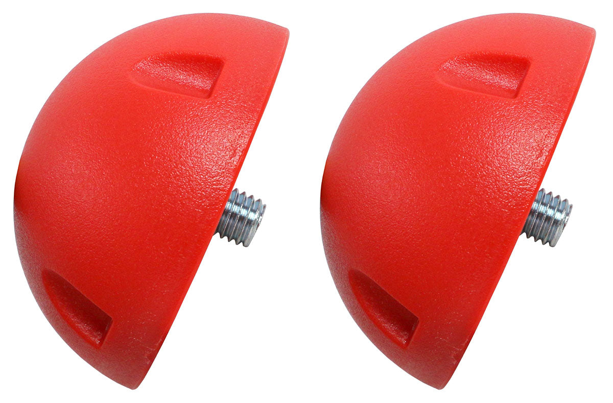 CanDo Balance Board, 20" Diameter Wobble/Rocker Board with 2 Red Balls (Easy)