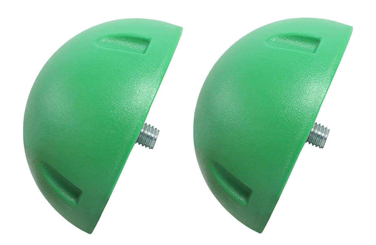 CanDo Balance Board, 20" Diameter Wobble/Rocker Board with 2 Green Balls (Moderate)