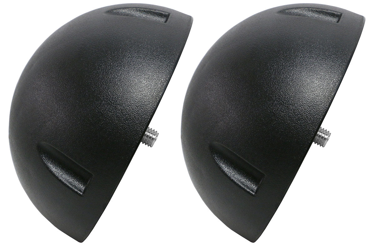 CanDo Balance Board, 20" Diameter Wobble/Rocker Board with 2 Black Balls (X-Hard)