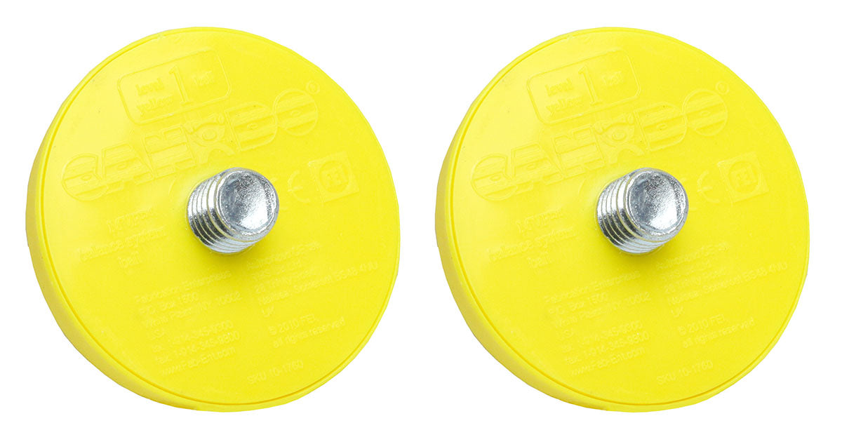 CanDo MVP Balance System, Yellow Instability Ball (Level 1), Pair