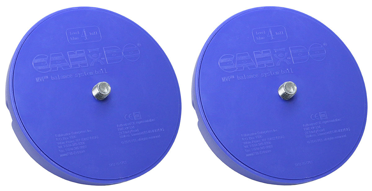 CanDo MVP Balance System, Blue Instability Ball (Level 4), Pair