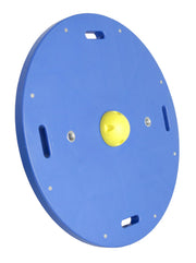 CanDo Balance Board, 16" Diameter Wobble Board with 1 Yellow Ball (X-Easy)