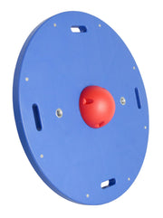 CanDo Balance Board, 16" Diameter Wobble Board with 1 Red Ball (Easy)