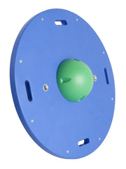 CanDo Balance Board, 16" Diameter Wobble Board with 1 Green Ball (Moderate)