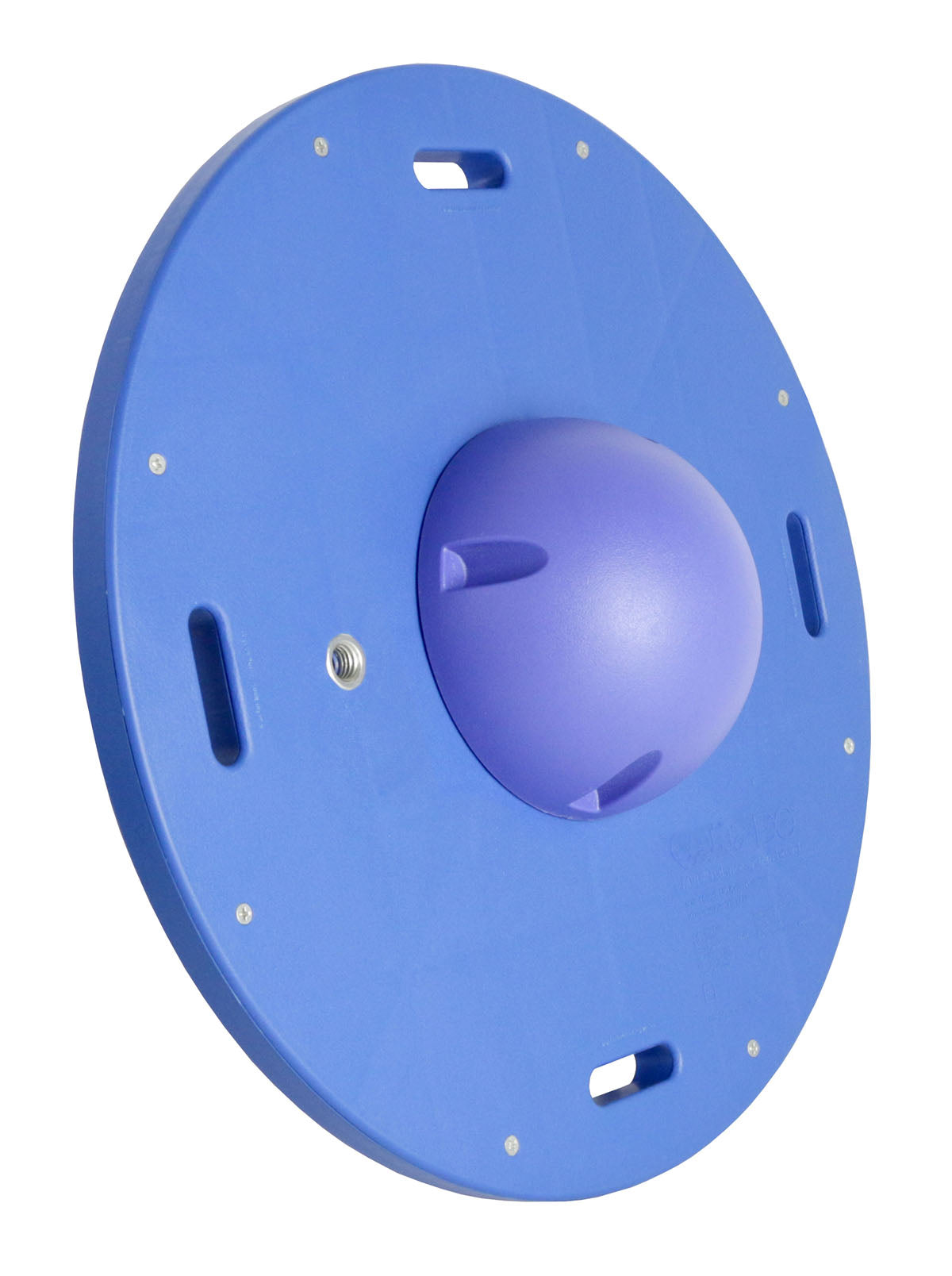 CanDo Balance Board, 16" Diameter Wobble Board with 1 Blue Ball (Hard)