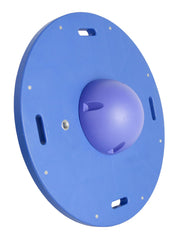 CanDo Balance Board, 16" Diameter Wobble Board with 1 Blue Ball (Hard)