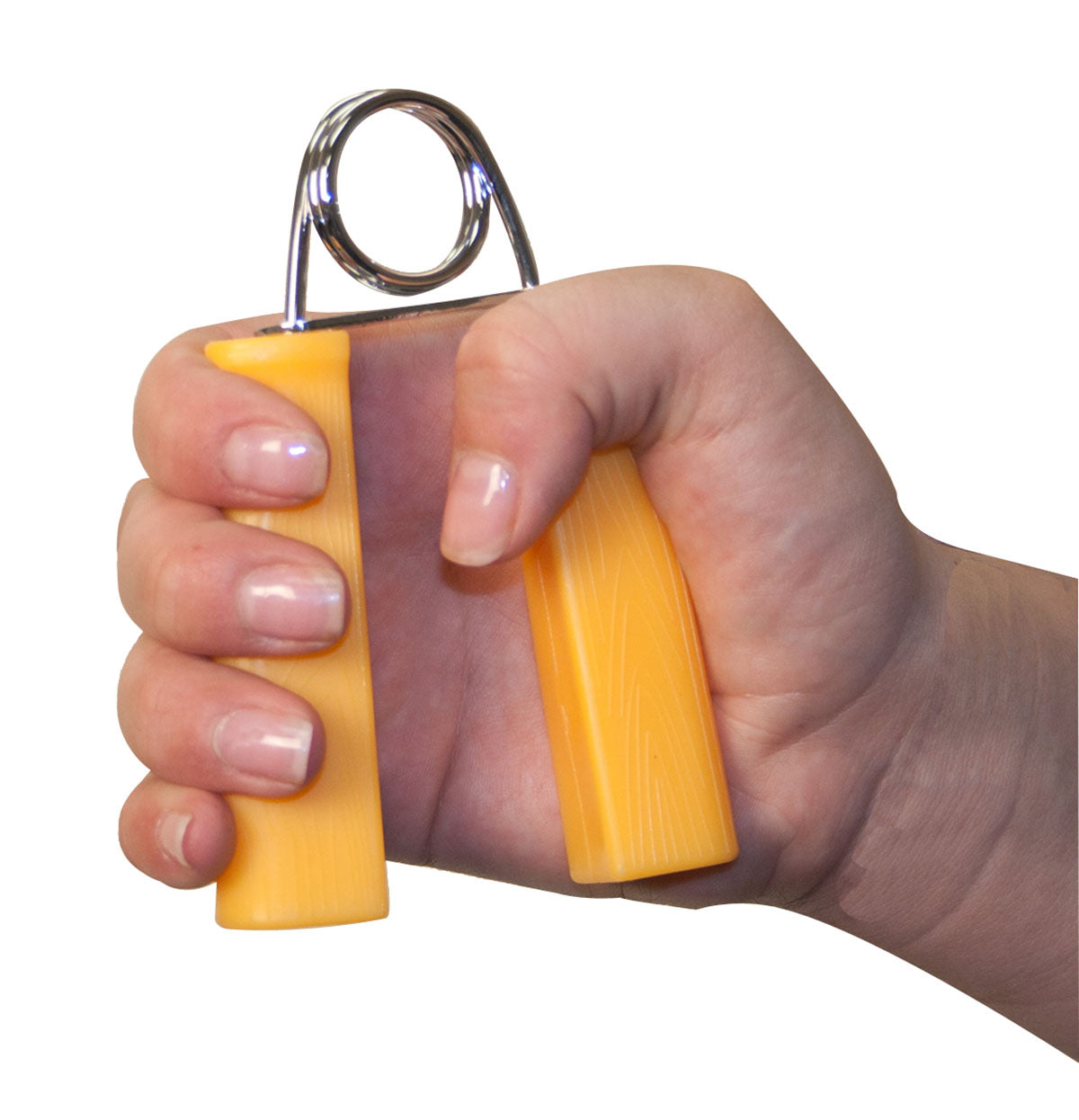 CanDo Ergonomic Hand Grip, Pair - Yellow, x-light - 3 lb