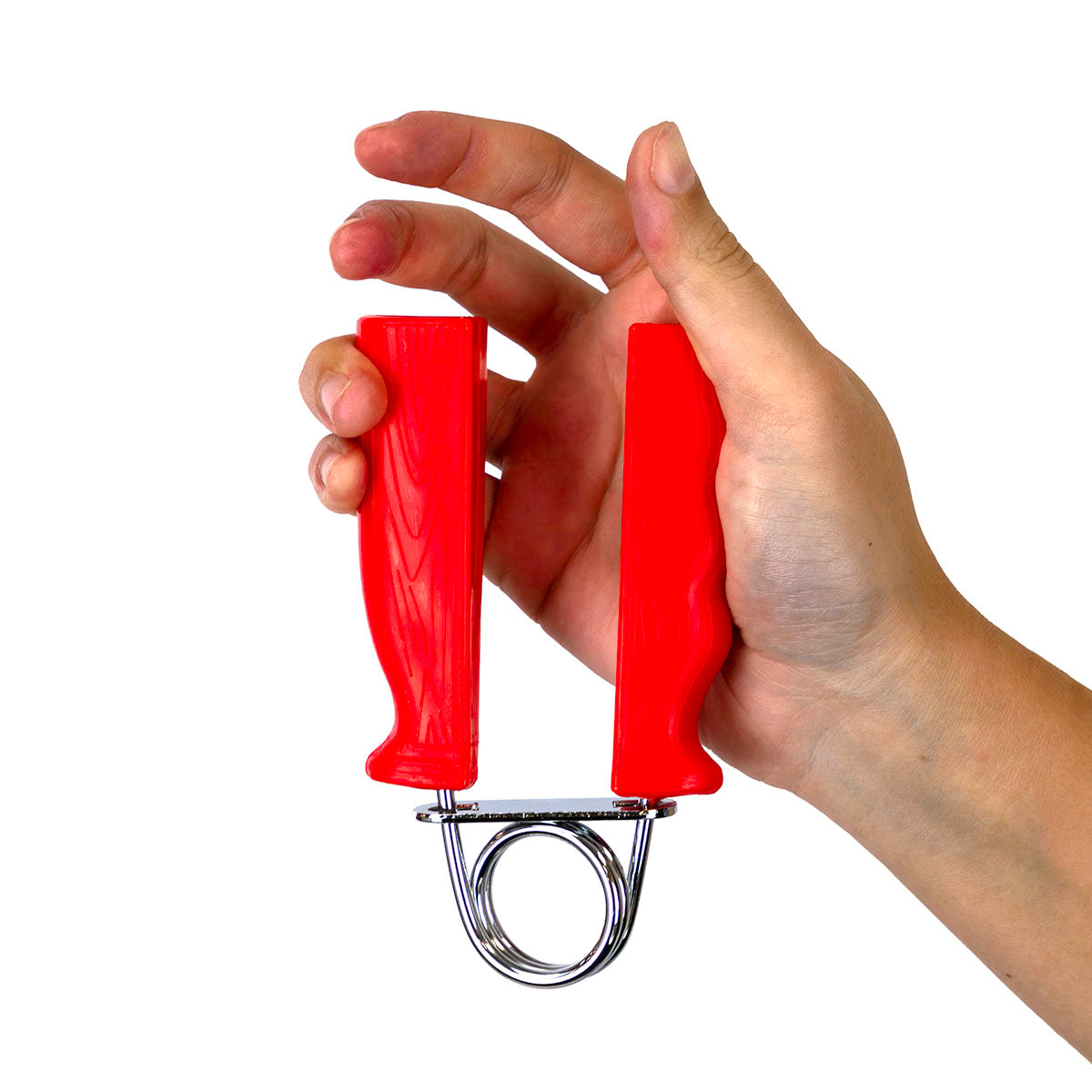 CanDo Ergonomic Hand Grip, Pair - Red, light - 6 lb
