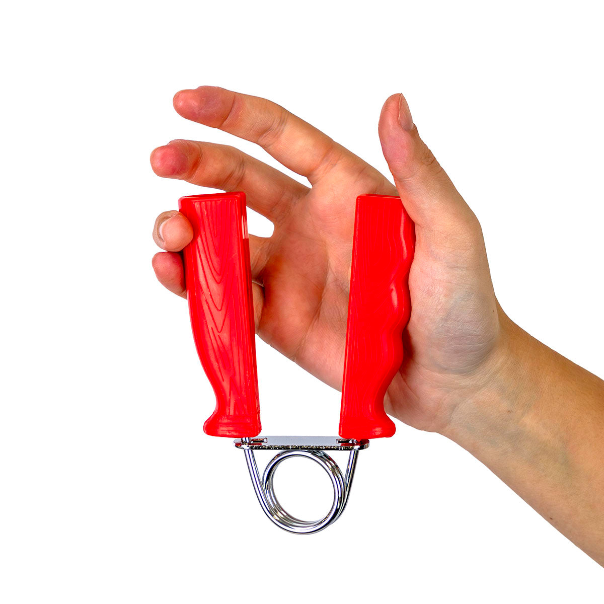 CanDo Ergonomic Hand Grip, Pair - Red, light - 6 lb