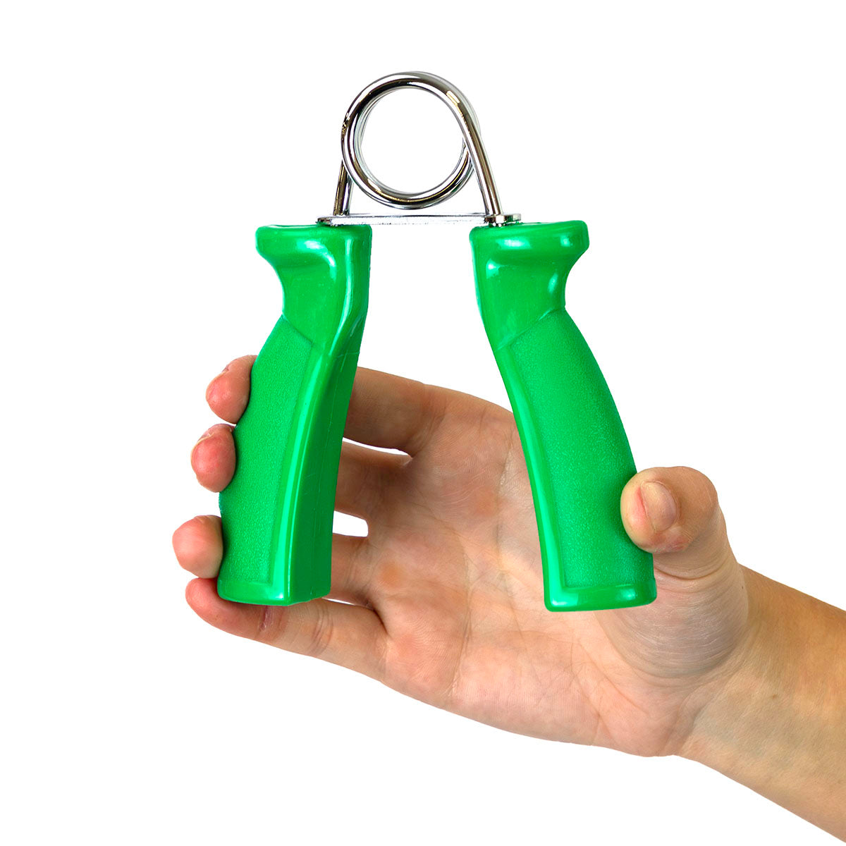 CanDo Ergonomic Hand Grip, Pair - Green, moderate - 12 lb