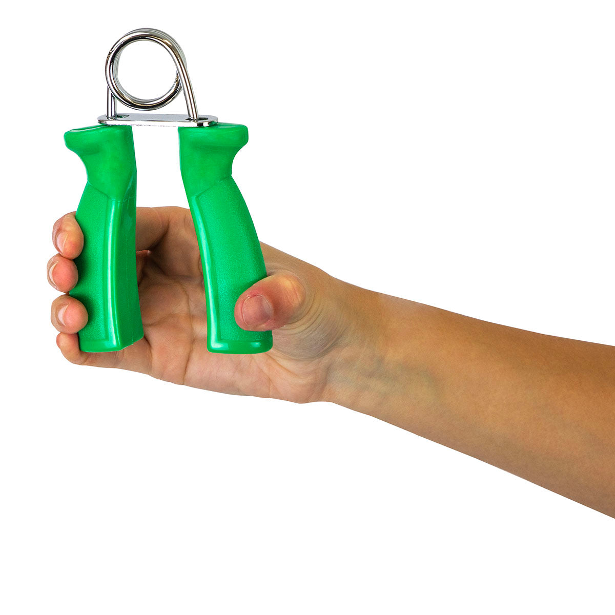 CanDo Ergonomic Hand Grip, Pair - Green, moderate - 12 lb