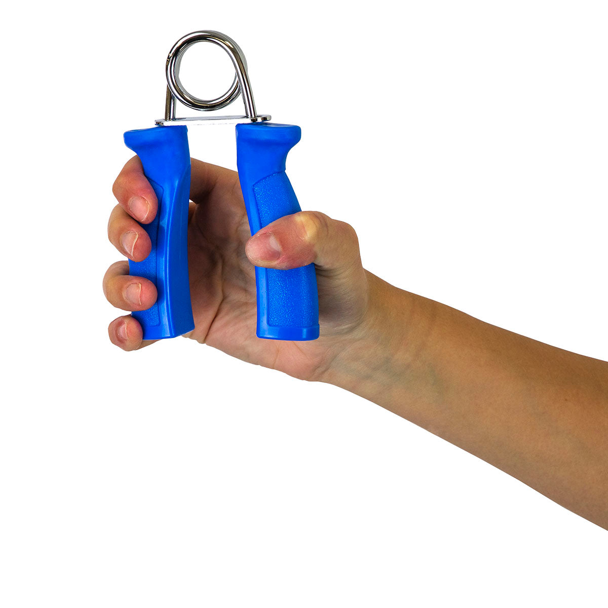 CanDo Ergonomic Hand Grip, Pair - Blue, heavy - 24 lb