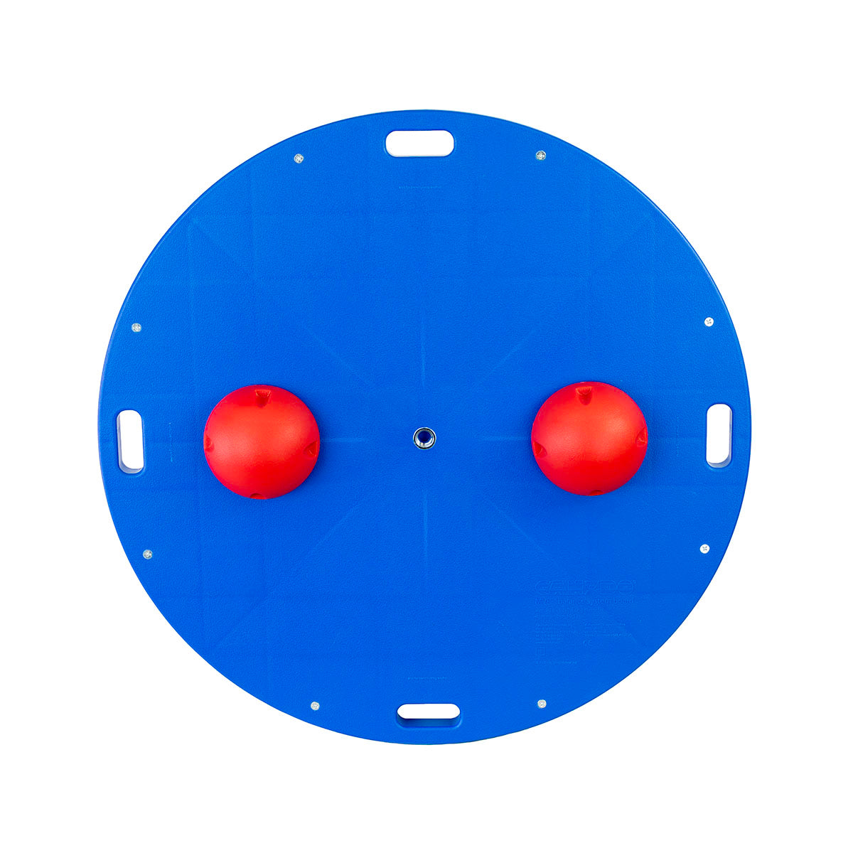 CanDo Balance Board, 30" Diameter Wobble/Rocker Board with 2 Red Balls (Easy)