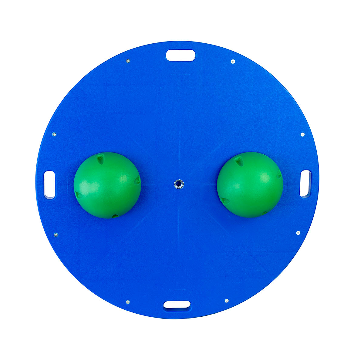 CanDo Balance Board, 30" Diameter Wobble/Rocker Board with 2 Green Balls (Moderate)