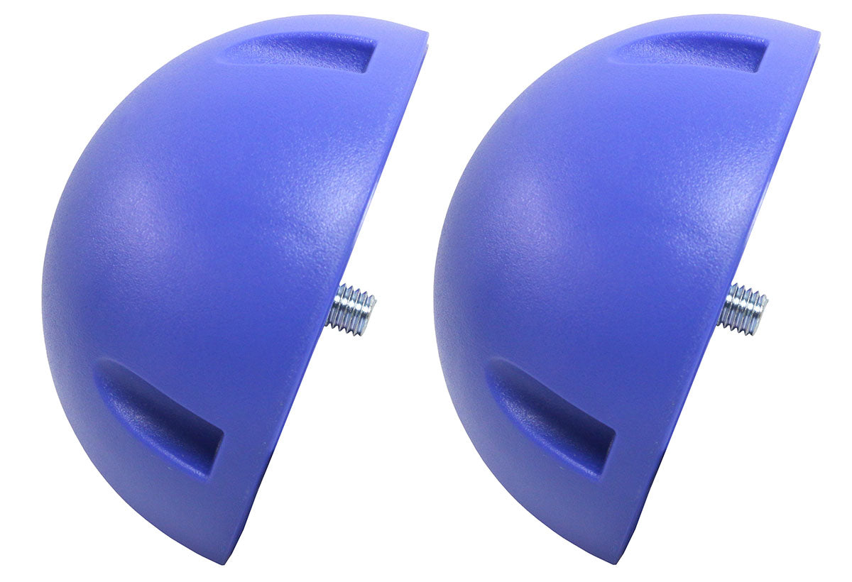 CanDo Balance Board, 30" Diameter Wobble/Rocker Board with 2 Blue Balls (Hard)